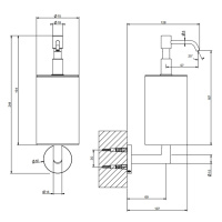 Gessi Tondo дозатор для мыла настенный белый, цвет: хром - Gidratop.ru изображение