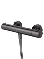 Смеситель для душа с термостатом WONZON & WOGHAND INN 3, Темный графит (WW-B2065-A-BGG) - Gidratop.ru изображение