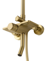 Душевая система WONZON & WOGHAND CLICK, Брашированное золото (WW-N3S962-BG) - Gidratop.ru изображение