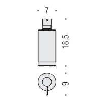 Colombo Nordic Дозатор для жидкого мыла, настольный, цвет: хром/матовое стекло - Gidratop.ru изображение