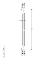 CZR-FMD-120-NOP Гибкий шланг, длина 1,2 м, чёрный матовый - Gidratop.ru изображение