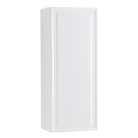 GIUBILEO Шкаф подвесной с одной распашной дверцей с доводчиками, с двумя полками, Bianco Lucido, 400x300x1000, GIUBILEO-1000-1A-SC-BL - Gidratop.ru изображение