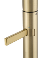 Смеситель для раковины высокий WONZON & WOGHAND, Брашированное золото (WW-6068-BG) - Gidratop.ru изображение