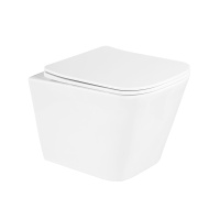 Комплект 3 в 1 Унитаз подвесной с сиденьем BelBagno DUE BB3103CHR/SC + Система инсталляции для унитазов BelBagno BB002-80  с кнопкой смыва BB014-SR-BIANCO - Gidratop.ru изображение