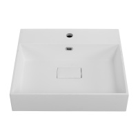 раковина из искусственного мрамора 50262 Bianco, 51x45x11,5 - Gidratop.ru изображение