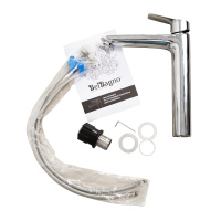 DUE Смеситель для накладной раковины без донного клапана, хром DUE-LMC-CRM-W0 - Gidratop.ru изображение