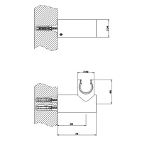 GESSI 316 держатель для душевой лейки поворотный, цвет: brushed black metal pvd - Gidratop.ru изображение