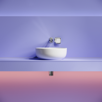 Раковина накладная Taycan, круглая, диаметр 375 мм, высота 140 мм, белая матовая - Gidratop.ru изображение