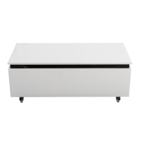 SLIDER Тумба с одним выкатным ящиком, Bianco Opaco, 996x476x300, SLIDER-1000-1C-PI-BO - Gidratop.ru изображение