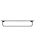 Полотенцедержатель с полкой WONZON & WOGHAND ECLIPSE, Черный (WW-9181-BL) - Gidratop.ru изображение