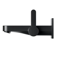 Смеситель Keuco Ixmo Flat 59516370302 для раковины, цвет черный матовый - Gidratop.ru изображение