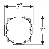 Подрозетник Geberit DuoFresh 244.999.00.1 с электрическим рукавом, для инсталляции - Gidratop.ru изображение