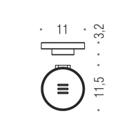 Colombo Mini Мыльница подвесная, цвет: PVD нержавеющая сталь/матовое стекло - Gidratop.ru изображение