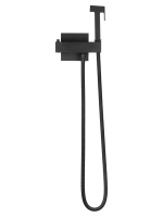 Смеситель с гигиеническим душем и термостатом встраиваемый WONZON & WOGHAND, Черный матовый (WW-88819903-MB) - Gidratop.ru изображение