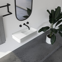 Раковина подвесная ABBER Stein AS2627-0.8 белая матовая - Gidratop.ru изображение