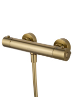 Смеситель для душа с термостатом WONZON & WOGHAND INN 3, Брашированное золото (WW-B2065-A-BG) - Gidratop.ru изображение