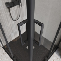 Душевой уголок BelBagno LUCE-A-2-90-C-NERO - Gidratop.ru изображение