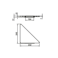 Полочка Keuco Edition 400 11557 170000 угловая для душа - Gidratop.ru изображение