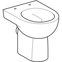 Приставной унитаз Geberit Renova 213010000, белый - Gidratop.ru изображение