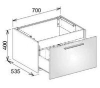 Тумба под раковину Keuco Royal 60 32 141 210 000, 70 см - Gidratop.ru изображение