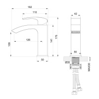 Смеситель для раковины WONZON & WOGHAND FIT, Хром (WW-88139009-CR) - Gidratop.ru изображение
