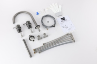 Смеситель ABBER Wasser Kreis 316 AF8113BGG на борт ванны, оружейная сталь брашированная - Gidratop.ru изображение