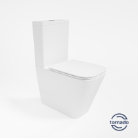 Унитаз-компакт Tornado Q-Line VT2-12T, цвет белый, ультратонкое сиденье soft-close, P-trap - Gidratop.ru изображение