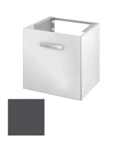 Тумба под раковину Keuco Royal Universe 32790 150001 подвесная 50 см, антрацит матовый, петли слева - Gidratop.ru изображение