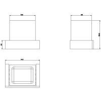 GESSI  INVERSO ACCESSORIES стакан настенный белый, цвет: Brass Brushed PVD - Gidratop.ru изображение