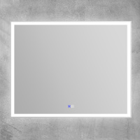 Зеркало с встроенным светильником, сенсорным выключателем, блютуз-модулем, микрофоном и динамиками SPC-GRT-1000-800-LED-TCH-PHONE, 12W, 220-240V, 1000x30x800 - Gidratop.ru изображение