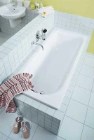 Стальная ванна Kaldewei Saniform Plus мод. 362-1, 160 x 70, easy-clean+anti-slip, 111730003001 - Gidratop.ru изображение