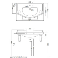 Раковина 100х54.5 см, с 1 отв., цвет: белый - Gidratop.ru изображение