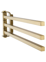 Полотенцедержатель поворотный WONZON & WOGHAND LOTTE, Брашированное золото (WW-8341-BG) - Gidratop.ru изображение