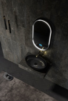 Раковина накладная карбоновая ABBER Karbon AK2041 черная - Gidratop.ru изображение