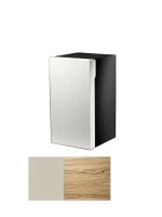 Шкаф Keuco Edition 300 30330 409101 подвесной 35 см, корпус сахара, фасад шпон оливы, петли слева - Gidratop.ru изображение