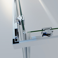 Душевой уголок Rapid-N VSS-3RN1010E10CL, (900-1000)x(900-1000), хром, стекло прозрачное - Gidratop.ru изображение