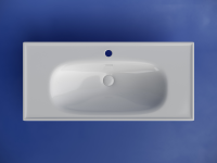 Раковина накладная CERAMICANOVA Sabo с отверстием под смеситель 1000x460x130 белый - Gidratop.ru изображение