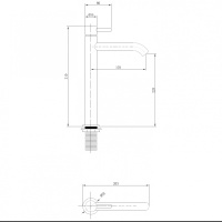 Смеситель ABBER Wasser Kreis AF8111 для накладной раковины, хром - Gidratop.ru изображение
