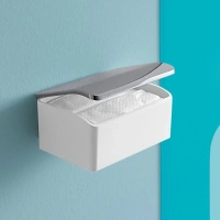 Контейнер Keuco Elegance 11667013000 для влажных салфеток, цвет хром/белый - Gidratop.ru изображение