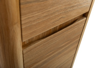 RELAX Шкаф подвесной с двумя распашными дверцами с доводчиками, с двумя полками, универсальный, дуб карамельный, 400x300x1500, RELAX-1500-2A-SO-RC-P - Gidratop.ru изображение