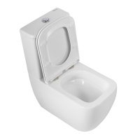 Унитаз-компакт безободковый со смывом TORNADO BelBagno LUCE-TOR BB2197CP-TOR/SC/BB2197T - Gidratop.ru изображение