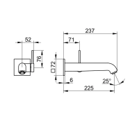 Смеситель Keuco Ixmo Soft 59516371202 для раковины, цвет черный матовый - Gidratop.ru изображение