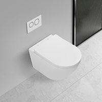 Унитаз подвесной Globo VT1-14T Tornado, цвет белый, ультратонкое soft-close сиденье - Gidratop.ru изображение