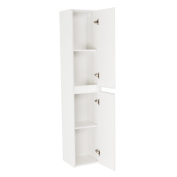 KRAFT Шкаф подвесной с двумя распашными дверцами с доводчиками, с двумя полками, правосторонний, Bianco Opaco, 330x300x1600, KRAFT-1600-2A-SC-BO-R - Gidratop.ru изображение