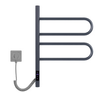 Полотенцесушитель электрический Vincea VTD-1R1CGE 44x60, графит, таймер - Gidratop.ru изображение