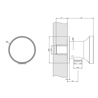 GESSI ORIGINI шланговое подсоединение, цвет Finox Brushed Nickel - Gidratop.ru изображение