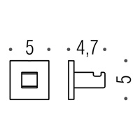 Colombo Basic Q Крючок, Цвет: хром - Gidratop.ru изображение