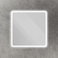 MULTICOLORE Зеркало со встроенной разноцветной подсветкой RGB и сенсорным выключателем CZR-SPC-MC-800-800-RGB-TCH, 12V, 220-240V, 800x800x30 - Gidratop.ru изображение