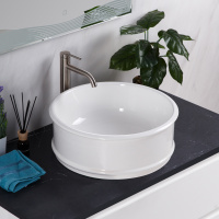 Раковина накладная керамическая круглая BB1383 - Gidratop.ru изображение