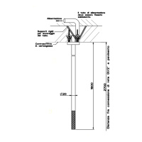 GESSI 316 излив потолочный с удаленным управлением (не входит в комплект), цвет: steel brushed - Gidratop.ru изображение